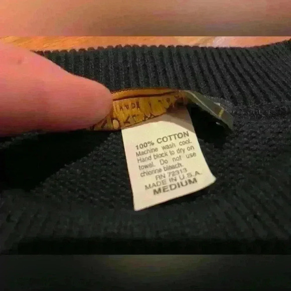 PENN STATE Nittany Lion Club Andrew Rohan Sweater Navy Blue Crewneck Mens Size M - Picture 7 of 11